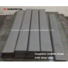 Tiras de carburo de tungsteno con borde afilado